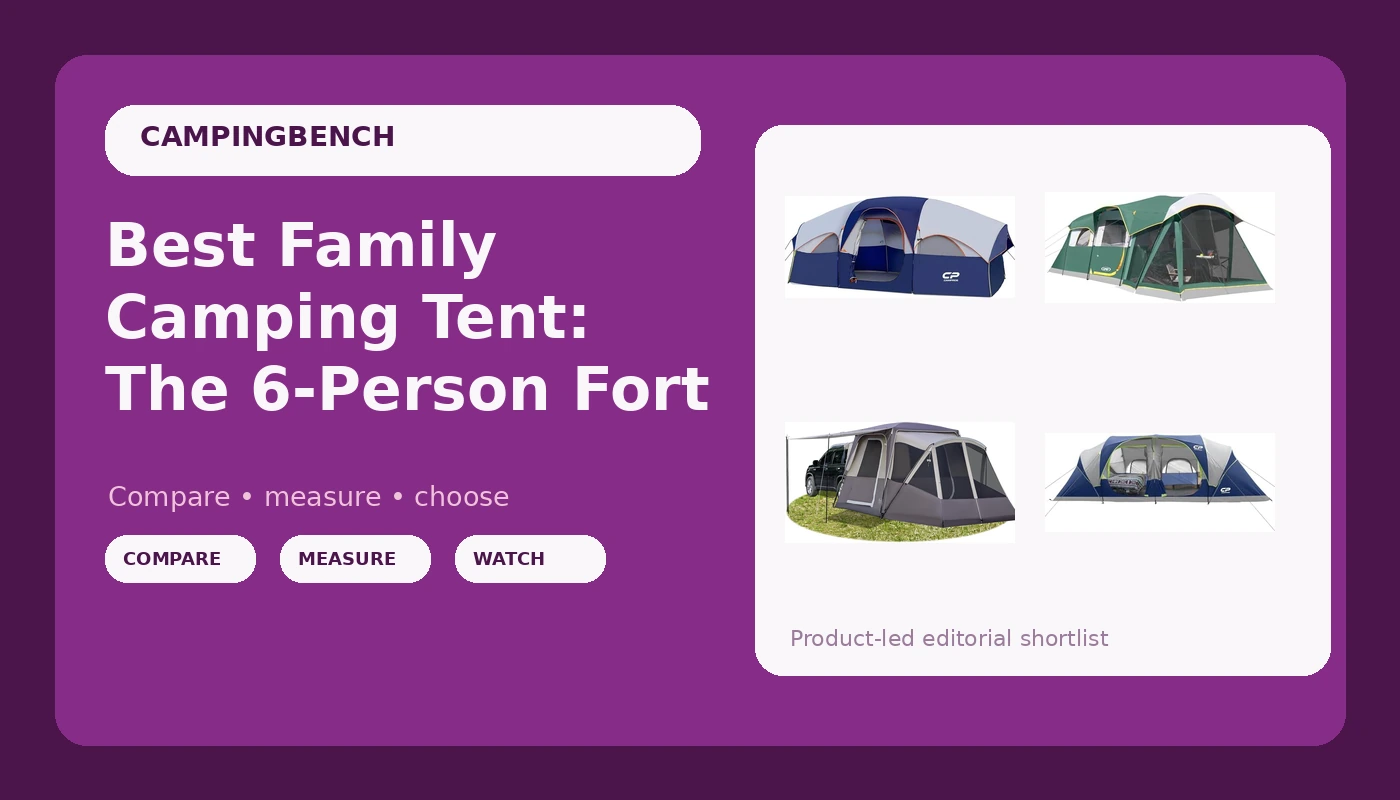 Best Family Camping Tent: The 6-Person Fort - CampingBench review with measurements and honest opinion