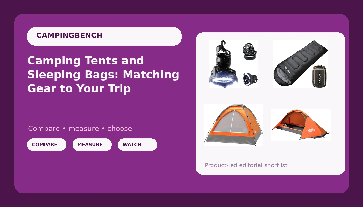 Camping Tents and Sleeping Bags: Matching Gear to Your Trip