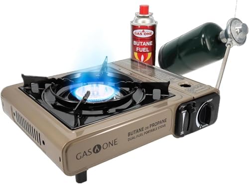 Gas One GS-3400P Propane or Butane Stove Dual Fuel Stove Portable Camping Sto...