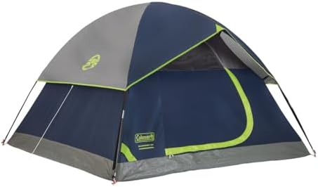 Coleman Sundome Camping Tent with Rainfly, 2/3/4/6 Person Tent Sets Up in 10 Mins, Weatherproof Shelter for Camping, Festivals, Backyard, Sleepovers, & More