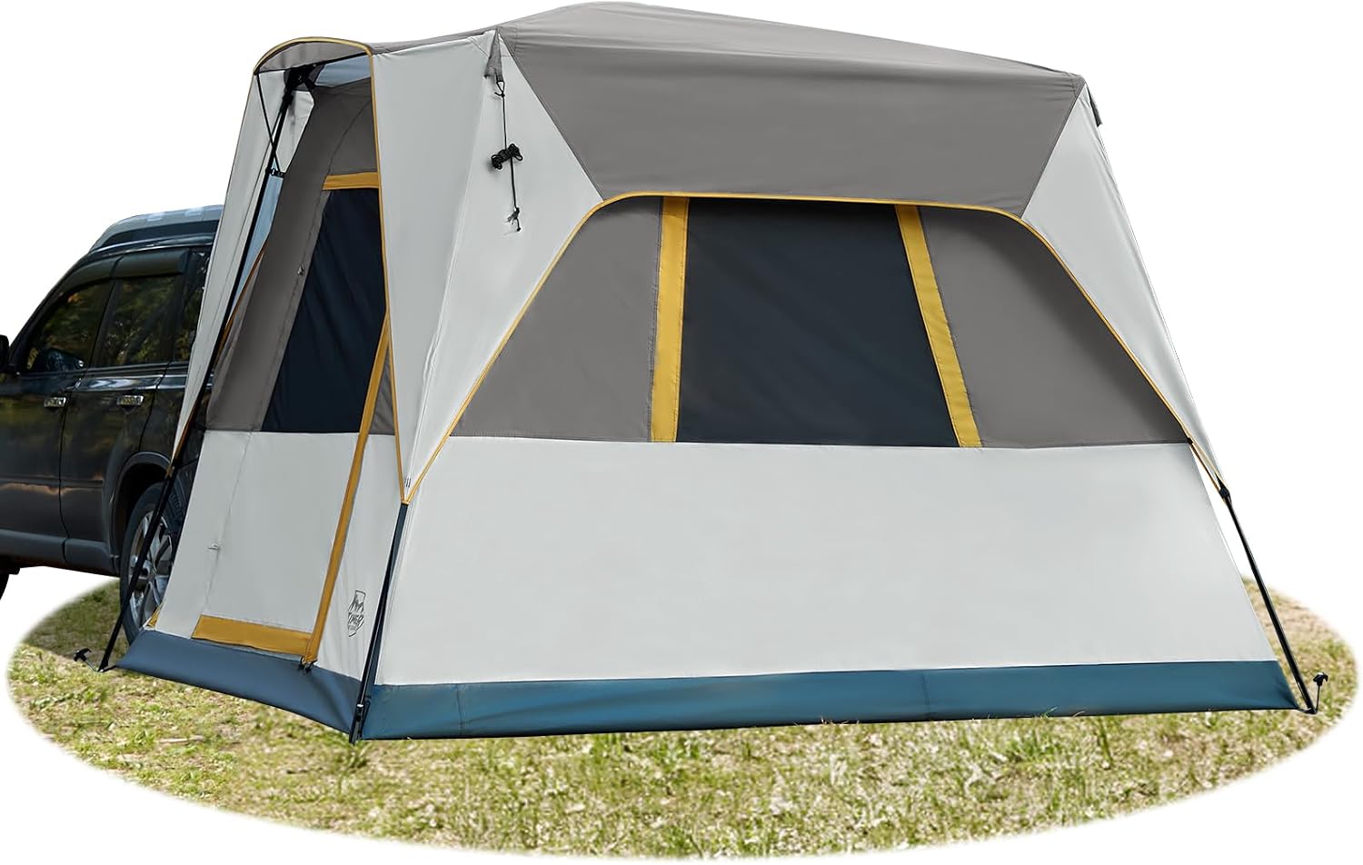 TIMBER RIDGE 5 Person Tent for Car Camping, Weather Resistant with Movie Screen, Portable for SUVs, Vans, Rainfly & Storage Bag Included, 10' x 8' x 7.1